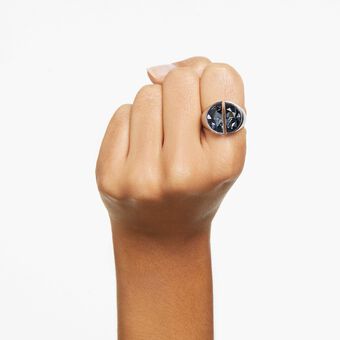 خاتم كوكتيل Lucent، لون رمادي، طلاء روديوم swarovski خاتم كوكتيل lucent، لون رمادي، طلاء روديوم