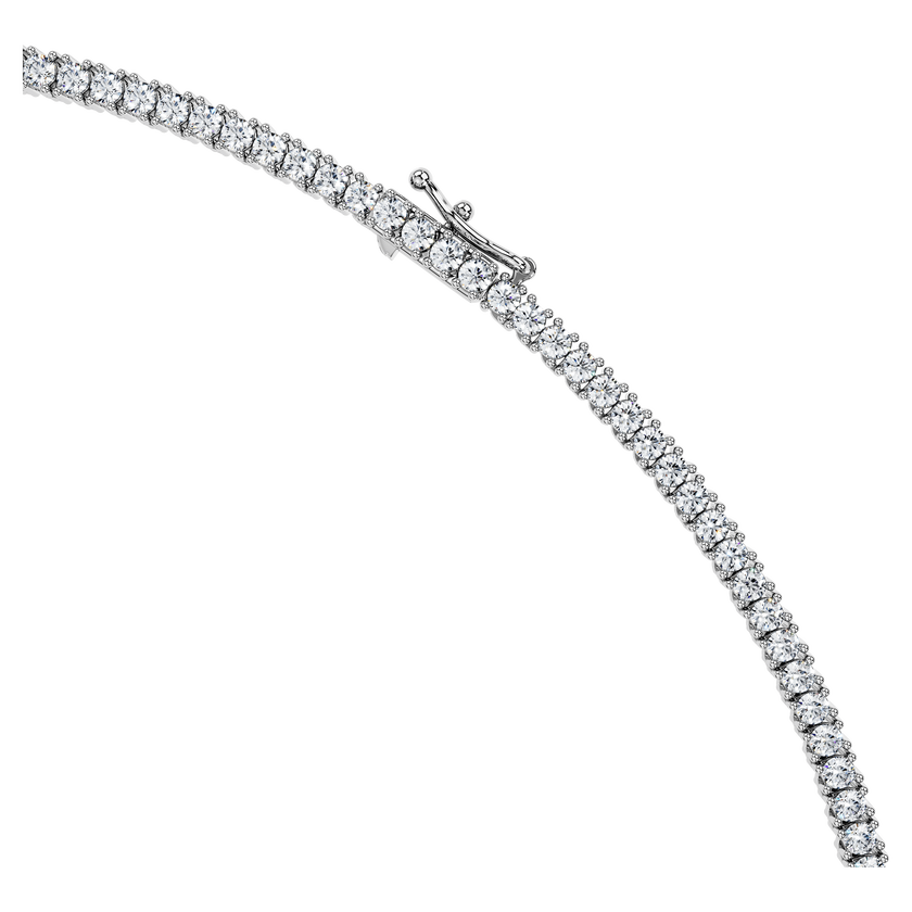 swarovski عقد تنس eternity، أحجار ألماس مُصنعة في المختبر بإجمالي 7 قيراط، ذهب أبيض عيار 18
