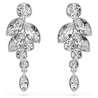 swarovski أقراط متدلية diapason، قطع متنوع، قمر، لون أبيض، طلاء روديوم